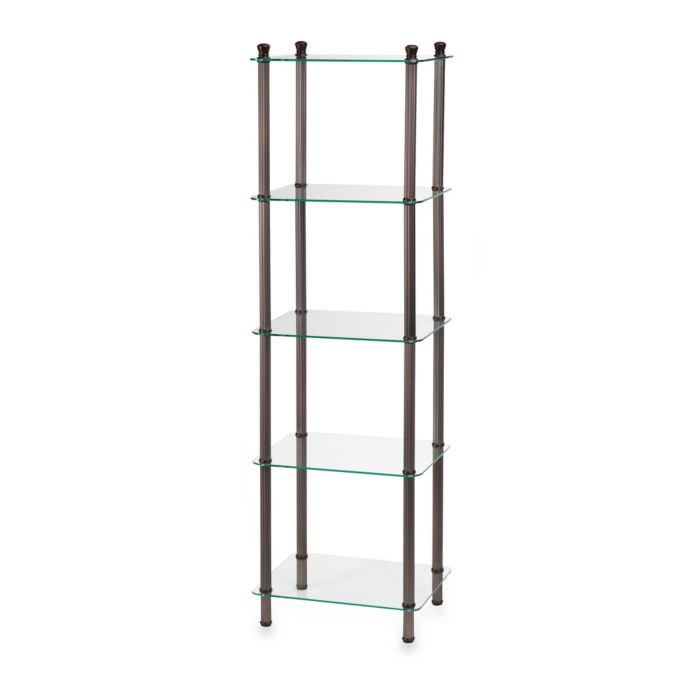 L Etagere 5 Shelf Tower In Oil Rubbed Bronze Bed Bath Beyond