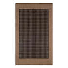 Alternate image 0 for Couristan&reg; Checkered Field 3-Foot 9-Inch x 5-Foot 5-Inch Rug in Black/Cocoa