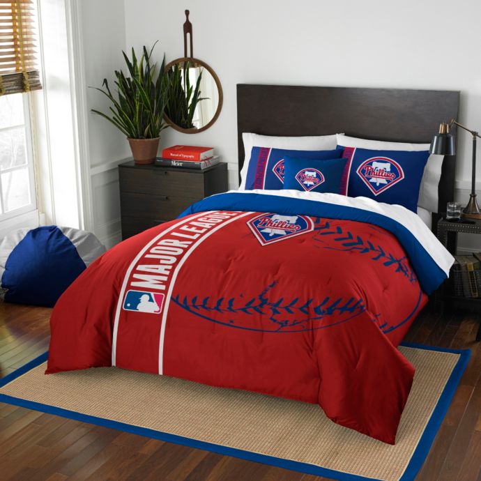 MLB Philadelphia Phillies Embroidered Comforter Set | Bed Bath & Beyond