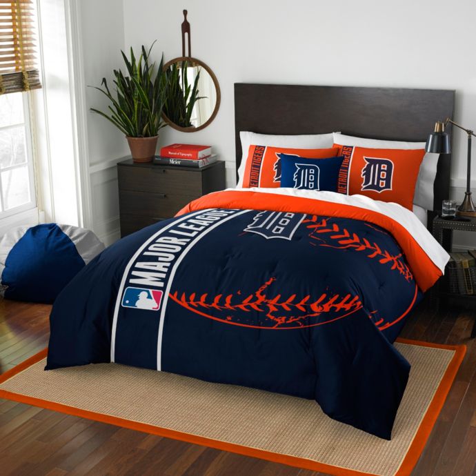 Mlb Detroit Tigers Embroidered Comforter Set Bed Bath Beyond