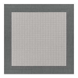 Couristan® 7-Foot 6-Inch x 7-Foot 6-Inch Square Checkered Field Rug in Grey/White