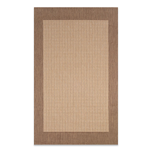 Alternate image 1 for Couristan® Checkered Field Rug in Natural/Cocoa