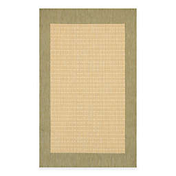 Couristan® 8-Foot 6-Inch x 13-Foot Checkered Field Rug in Natural/Green