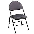 Alternate image 1 for Cosco Oversized Comfort Folding Chair in Black Patterned Fabric