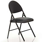 Alternate image 7 for Cosco Oversized Comfort Folding Chair in Black Patterned Fabric