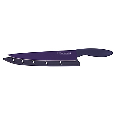 Kai Pure Komachi 2 9-Inch Slicing Knife with Matching Sheath in Purple. View a larger version of this product image.