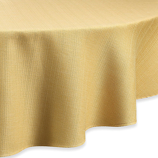 Alternate image 1 for Noritake® Colorwave 90-Inch Round Tablecloth in Mustard