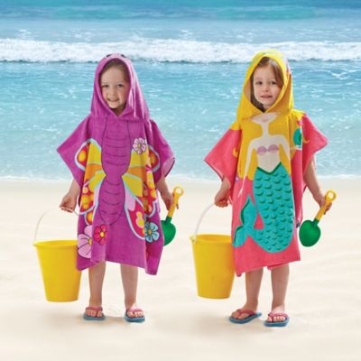 baby girl hooded beach towels