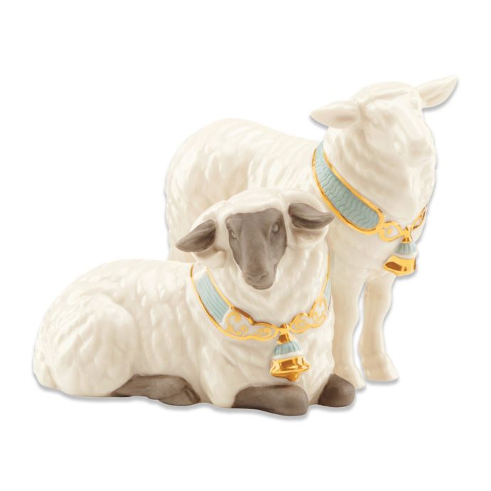 crystal sheep figurines