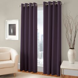 Majestic Room Darkening Lined Grommet Window Curtain Panel