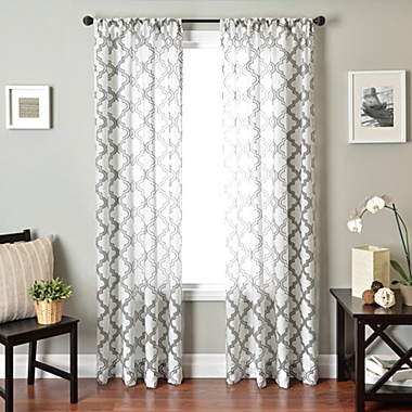 Softlines Ava Window Panel in Silver/White. View a larger version of this product image.