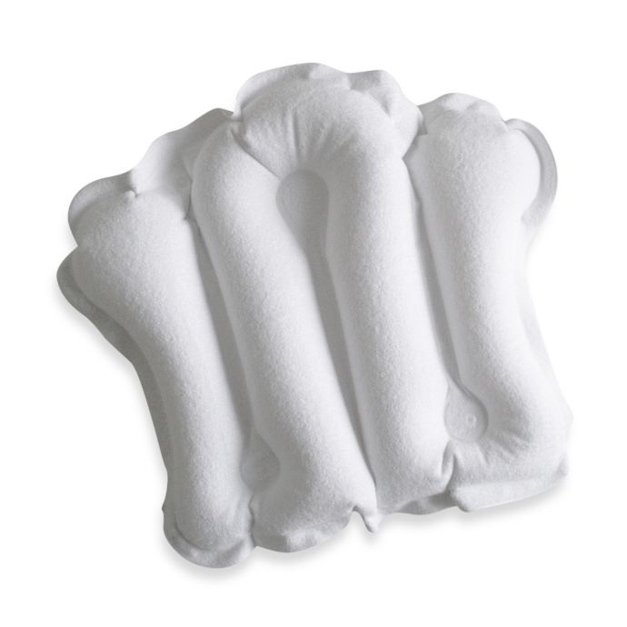 Terry Bath Pillow In White Bed Bath Beyond