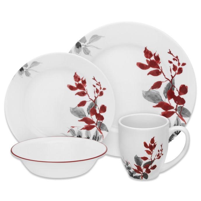 Corelle® Boutique Kyoto Leaves 16-Piece Dinnerware Set | Bed Bath and Beyond Canada