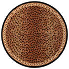 Alternate image 0 for Safavieh Chelsea Wool 4-Foot Round Rug in Black/Brown