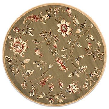 Safavieh Tobin Green/Multi 5-Foot 3-Inch Round Rug. View a larger version of this product image.