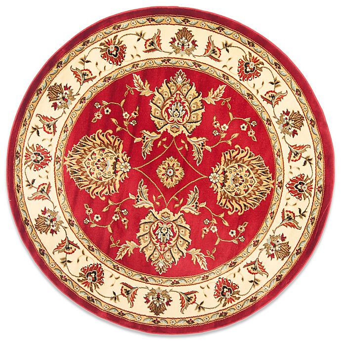 Safavieh Prescott Red Ivory 5 Foot 3, How Big Is A 5 Foot Round Rug