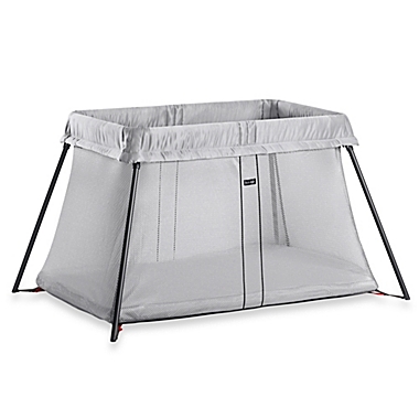 BABYBJORN&reg; Travel Crib Light in Silver. View a larger version of this product image.