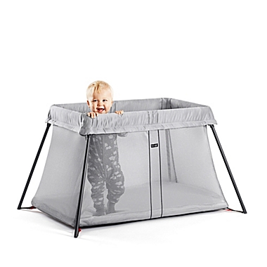 BABYBJORN&reg; Travel Crib Light in Silver. View a larger version of this product image.