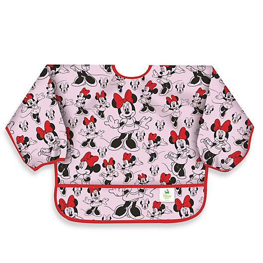 Alternate image 1 for Disney Baby Minnie Mouse Classic Waterproof Long Sleeved Bib from Bumkins®