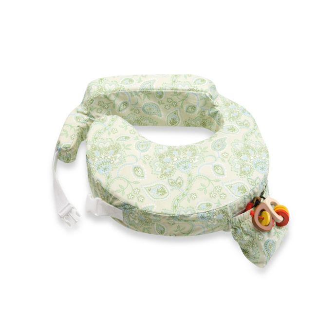 My Brest Friend Travel Nursing Pillow In Green Paisley Buybuy Baby