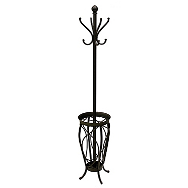 Ampersand&trade; Charleston Standing Coat Rack in Black. View a larger version of this product image.