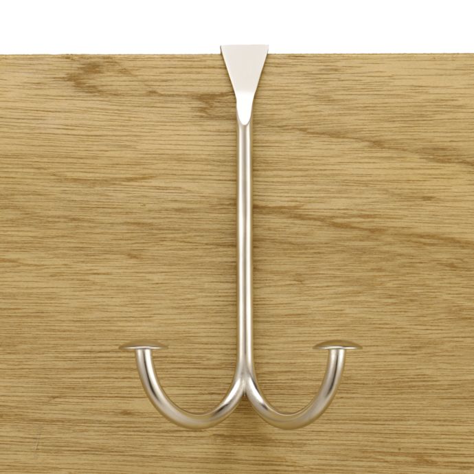 Stratford Series™ OvertheDoor Double Hook in Satin Nickel Bed Bath