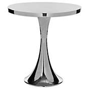 Safavieh Galium Aluminum Side Table in Silver