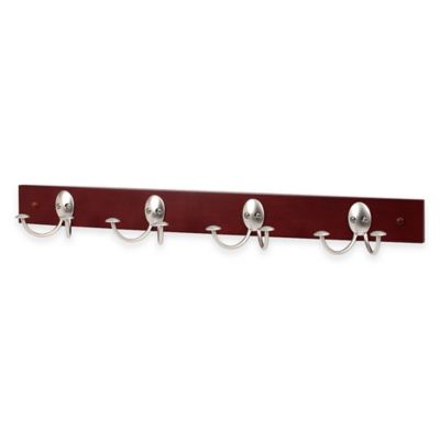 Stratford Series&trade; Hardwood Rack with 4 Double Hooks
