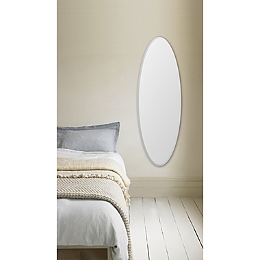 Door Solutions&trade; Oval 18-Inch x 54-Inch Over-the-Door Mirror in Bronze. View a larger version of this product image.