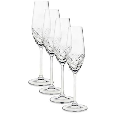 4 champagne flutes