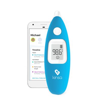 Kinsa Smart Ear Bluetooth Instant Read Thermometer with Family Health Tracking App