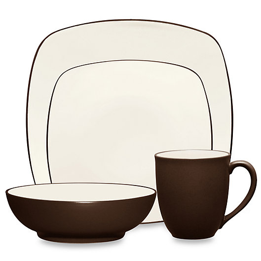 Alternate image 1 for Noritake® Colorwave Square 4-Piece Place Setting in Chocolate