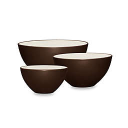 Noritake® Colorwave 3-Piece Bowl Set in Chocolate