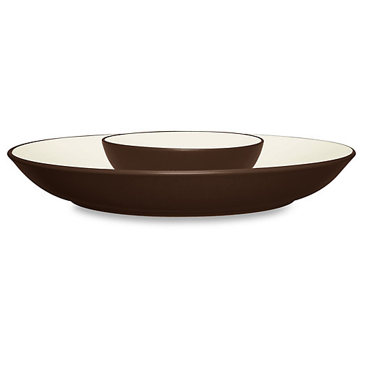 Alternate image 1 for Noritake® Colorwave Chip and Dip Serving Bowl in Chocolate