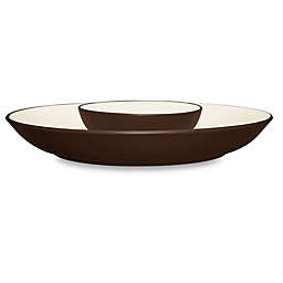 Noritake® Colorwave Chip and Dip Serving Bowl in Chocolate