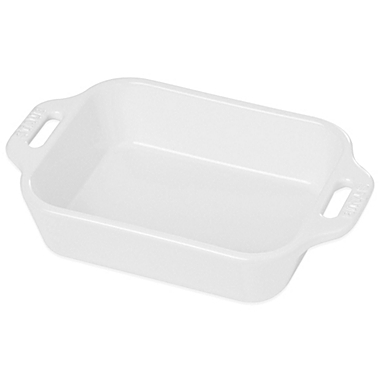 Staub 1.25-Quart Rectangular Baking Dish in White. View a larger version of this product image.
