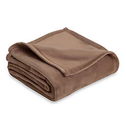 Vellux Plush King Blanket in Desert Taupe