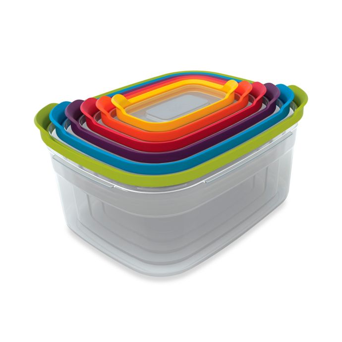 Joseph Joseph® Nest™ Storage Food Containers and Lids in Multi/Clear