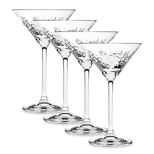 Alternate image 1 for Top Shelf Graffiti Martini Glasses (set of 4)