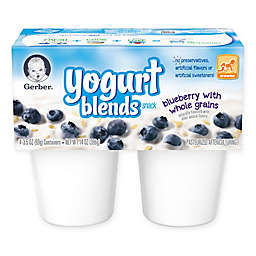 Gerber® 3.5 oz. Yogurt Blends Snack 4-Pack Blueberry With Whole Grains