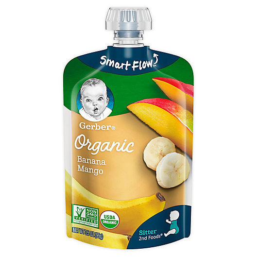 Alternate image 1 for Gerber® 2nd Foods® Organic Banana Mango Puree Pouch 3.5 oz.