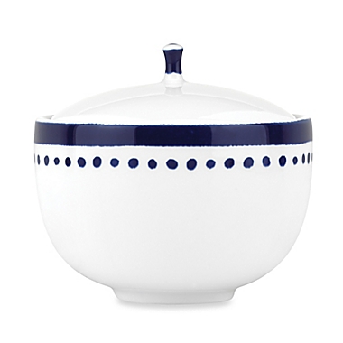 kate spade new york Charlotte Street&trade; Covered Sugar Bowl in Indigo. View a larger version of this product image.