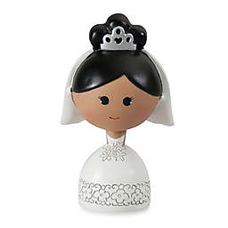 Ivy Lane Design™ Kokeshi Bride Figurine with Black Hair/Dark Skin