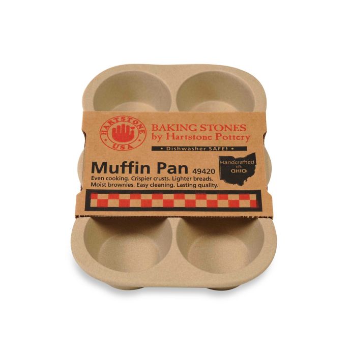 Hartstone Pottery 6Cup Stone Muffin Pan Bed Bath & Beyond
