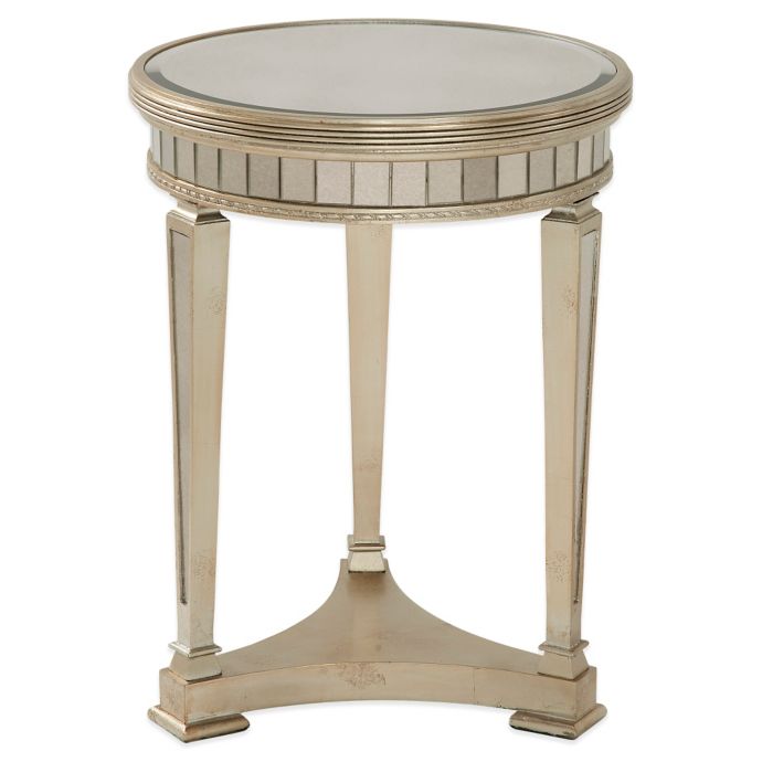 Bassett Mirror Company Borghese Mirrored Round End Table ...