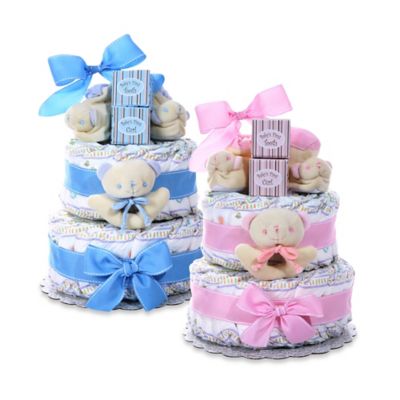 BASSINET BABY SHOWER DIAPER CAKE MOMMY TO BE GIFT CENTERPIECE FAVOR BIRTHDAY 