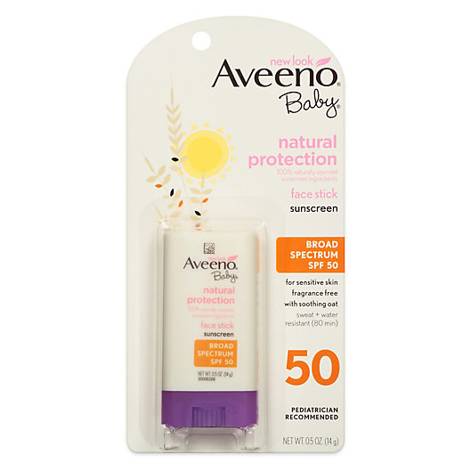 Alternate image 1 for Aveeno® Baby® Natural Protection SPF 50 Face Stick Sunscreen
