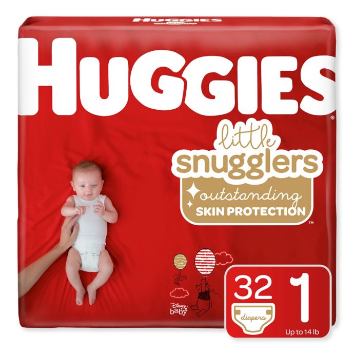 Huggies Little Snugglers Size 1 32 Count Disposable Diapers Bed Bath Beyond