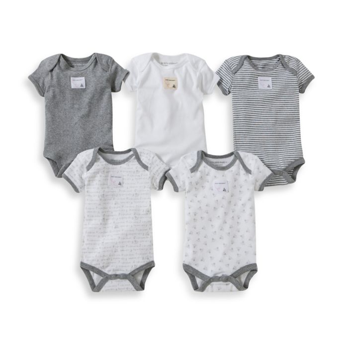 Burt's Bees Baby™ 5Pack Organic Cotton ShortSleeve Bodysuit in
