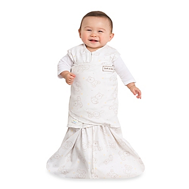 HALO&reg; SleepSack&reg; Floppy Friends Multi-Way Adjustable Swaddle in Cream. View a larger version of this product image.